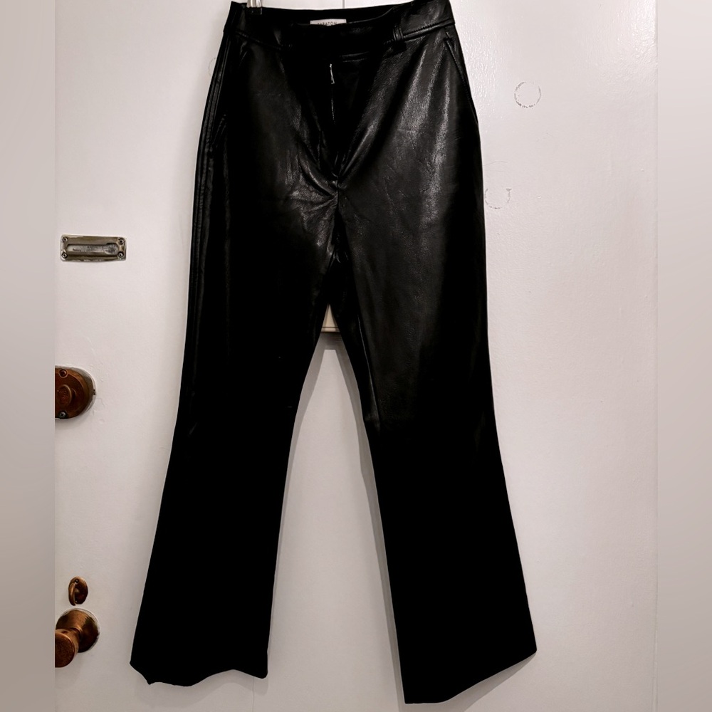 Babaton cropped leather pants